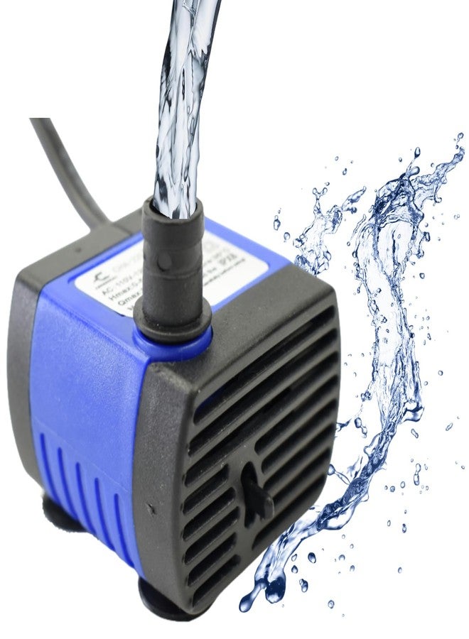 Conquerall CHA-220 240L/H 60GPH AC 110V Submersible Pump 3W Mini Ultra Quiet Water Pump 1.64ft High Lift for Fish Tanks, Small Ponds, Fountains, Water Features, Statues, Hydroponics and Pet Fountains - Image 1